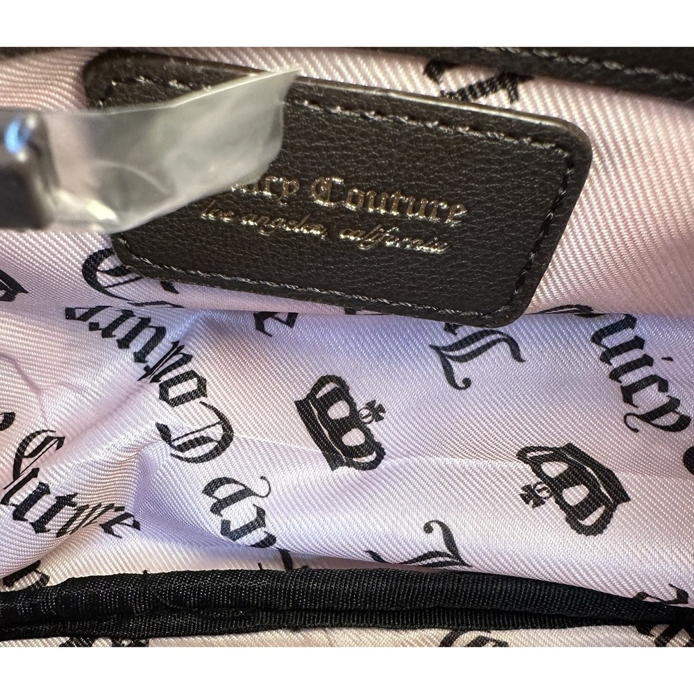 Juicy Couture Satchel Bag The Key To Juicy Blush Chocolate Velour NWT - Picture 15 of 16